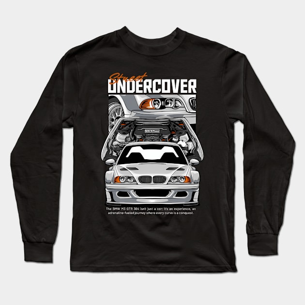 Gtr E46 Street Undercover Long Sleeve T-Shirt by OrigamiOasis